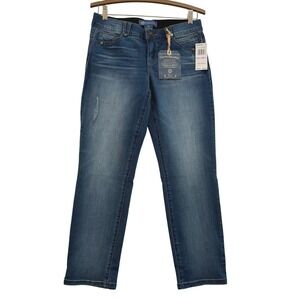 New Democracy Ab-solution Straight Leg Jeans Medium‎ Wash Blue 6P